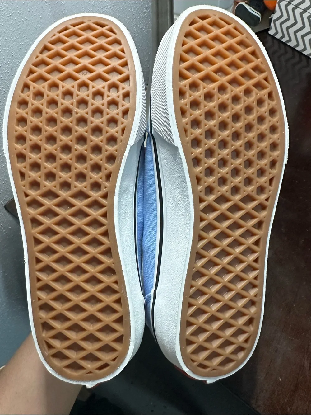 Vans Kids Girl Light Blue Old Skool Lace-Up Sneakers - Picture 5 of 5